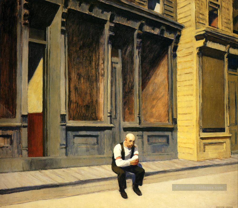 dimanche Edward Hopper  Peinture Tableau en Vente